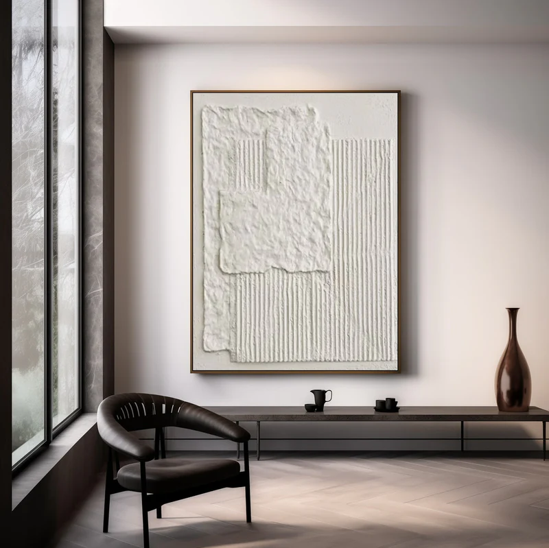 Handcrafted Abstract Painting Heavy Texture Wall Art For Homedecor HT1029