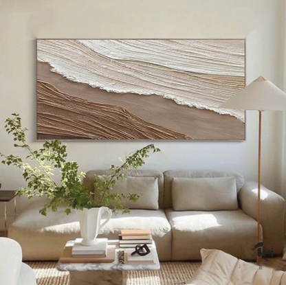 Handcrafted Abstract Painting Heavy Texture Wall Art For Homedecor HT1030
