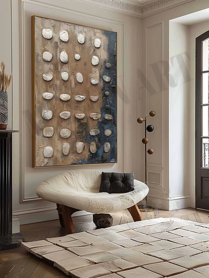 Handcrafted Abstract Painting Heavy Texture Wall Art For Homedecor HT1032