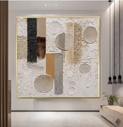 Handcrafted Textured Painting – Modern Abstract Wall Art for Home Decor HT1040
