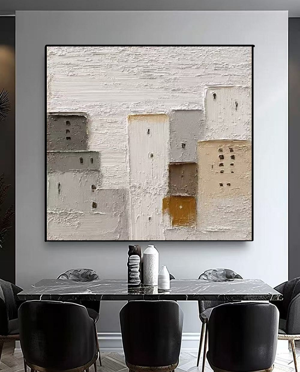 Handcrafted Textured Painting – Modern Abstract Wall Art for Home Decor HT1043