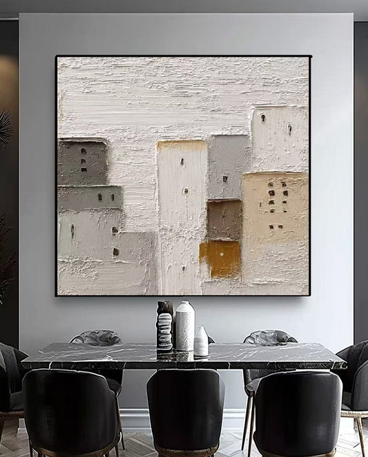 Handcrafted Textured Painting – Modern Abstract Wall Art for Home Decor HT1043