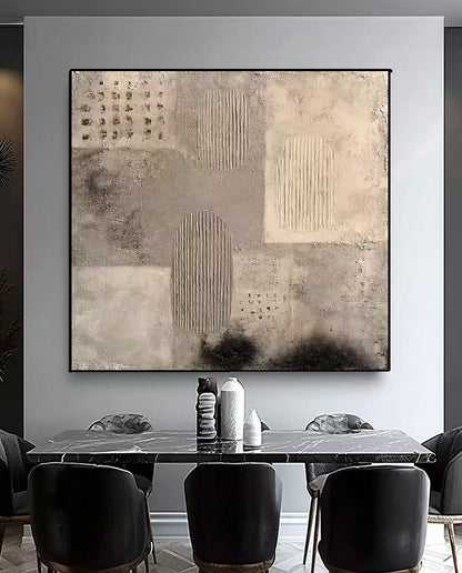 Handcrafted Textured Painting – Modern Abstract Wall Art for Home Decor HT1044