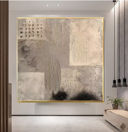 Handcrafted Textured Painting – Modern Abstract Wall Art for Home Decor HT1044