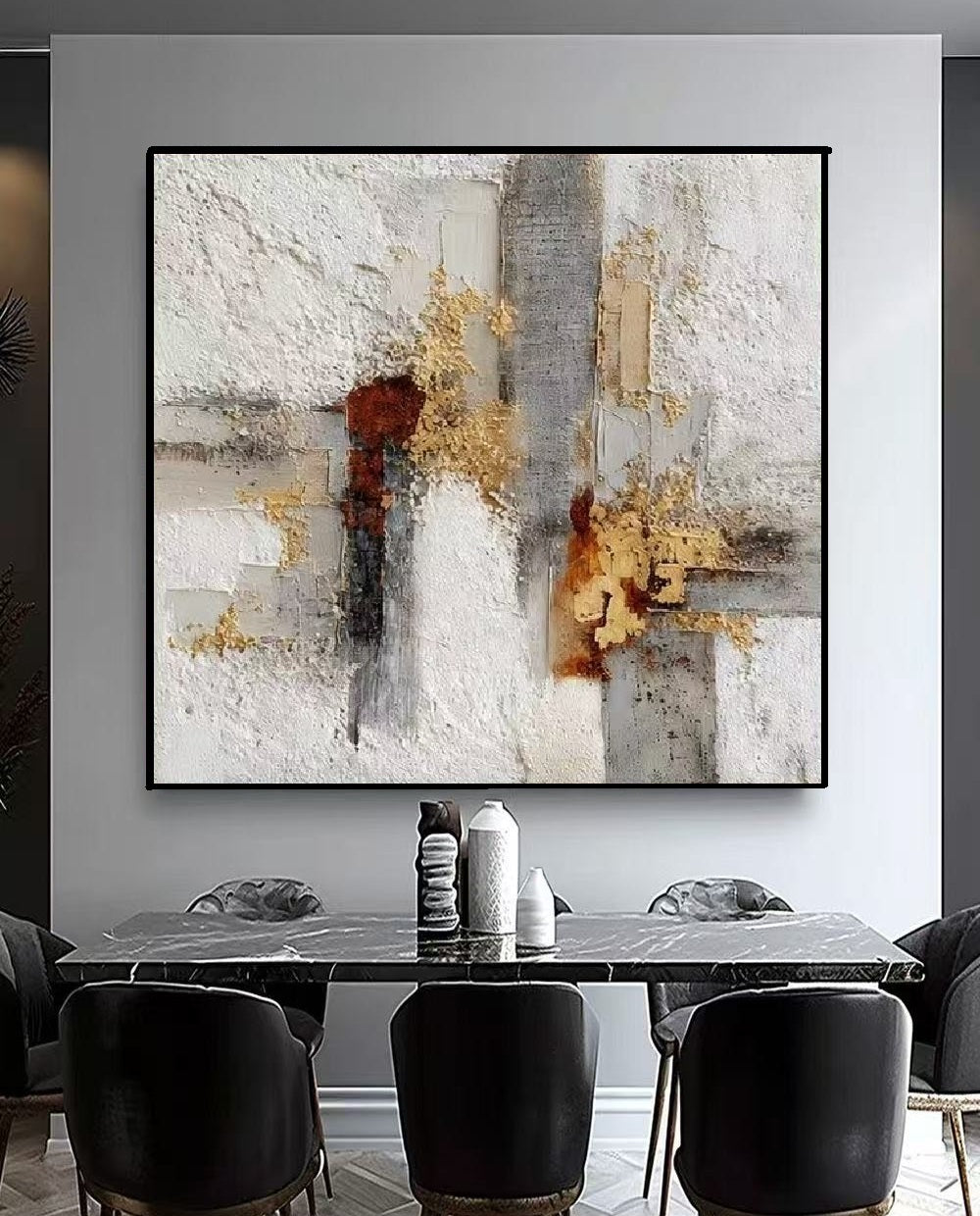 Handcrafted Textured Painting – Modern Abstract Wall Art for Home Decor HT1045