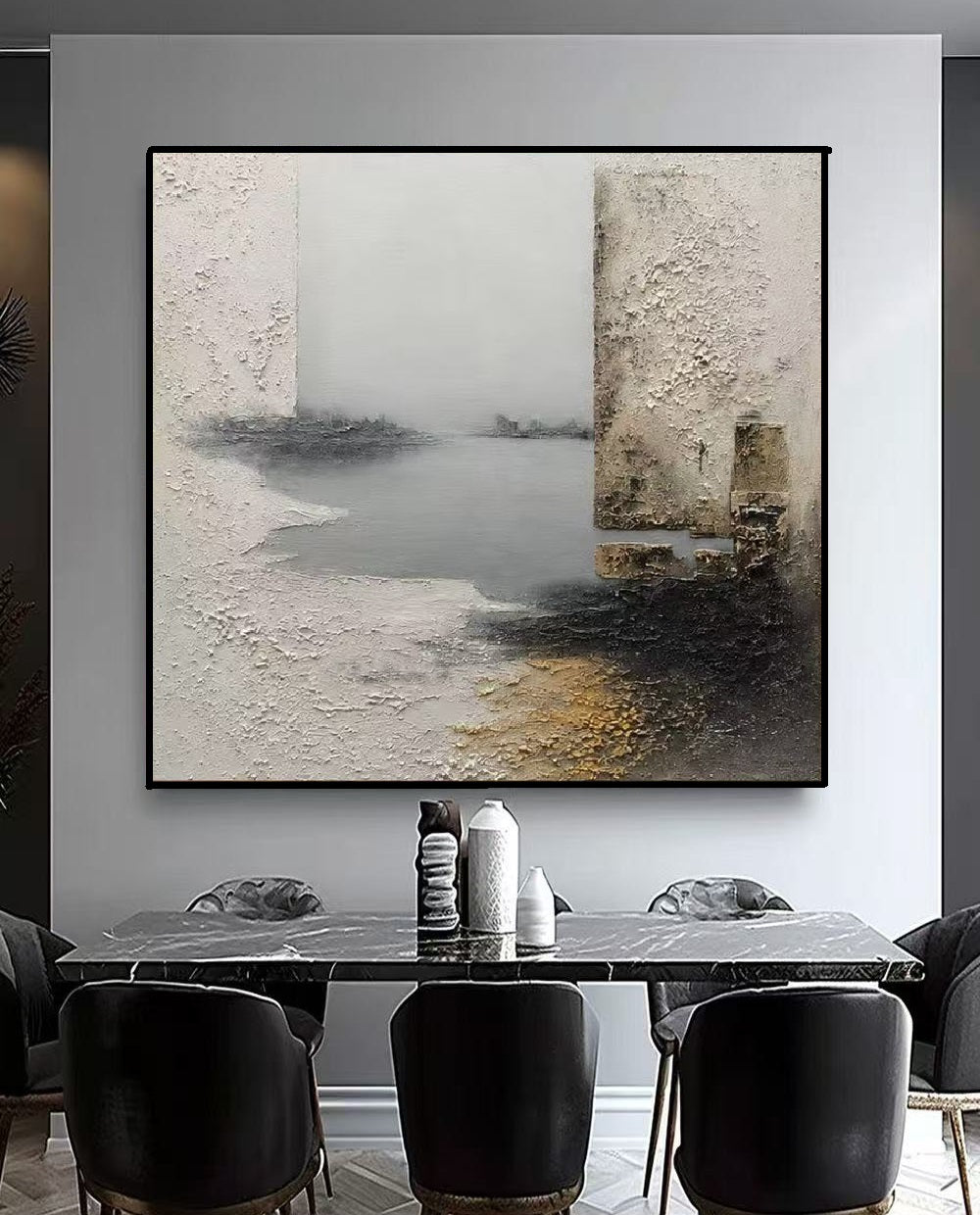 Handcrafted Textured Painting – Modern Abstract Wall Art for Home Decor HT1046