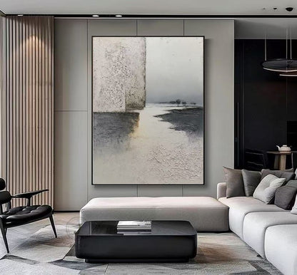 Handcrafted Textured Painting – Modern Abstract Wall Art for Home Decor HT1048