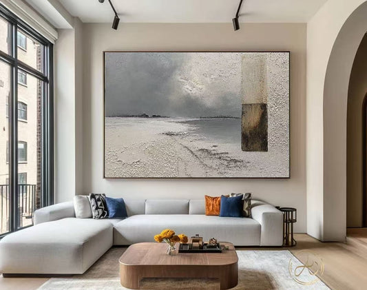 Handcrafted Textured Painting – Modern Abstract Wall Art for Home Decor HT1049