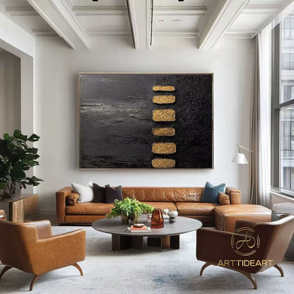 Handcrafted Textured Painting – Modern Abstract Wall Art for Home Decor HT1051