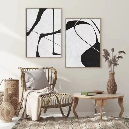 Handcrafted Abstract Painting Minimalist wall Art For Home Decor