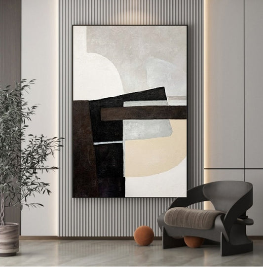 Handcrafted Abstract Painting Minimalist Wall Art For Homedecor MA1002