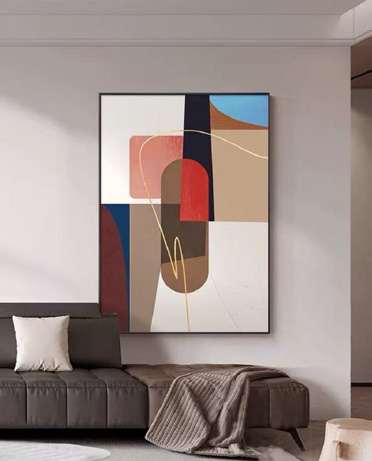Handcrafted Abstract Painting Fine Art For Homedecor MA1004