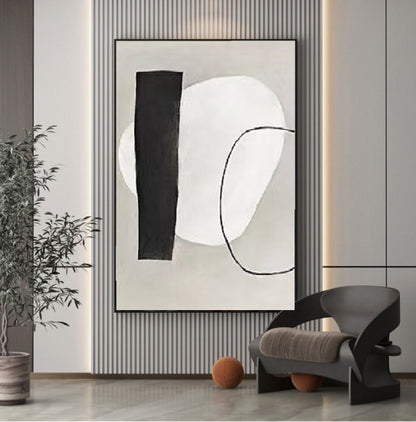 2PCs A Set Abstract Paintings Handcrafte Minimalist Wall Art For Homedecor MA1004