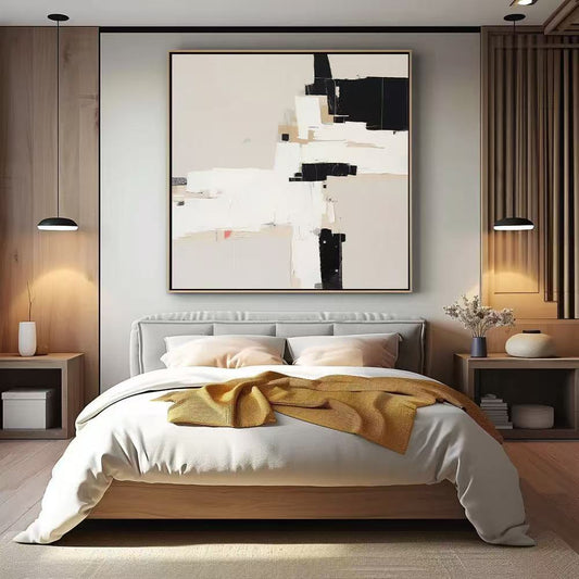 Handcrafted Abstract Painting Minimalist Wall Art For Homedecor MA1006B