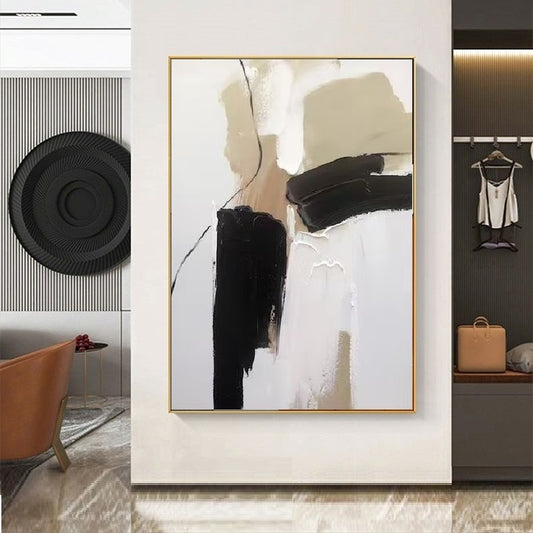 Handcrafted Abstract Painting Minimalist Wall Art For Homedecor MA1008B