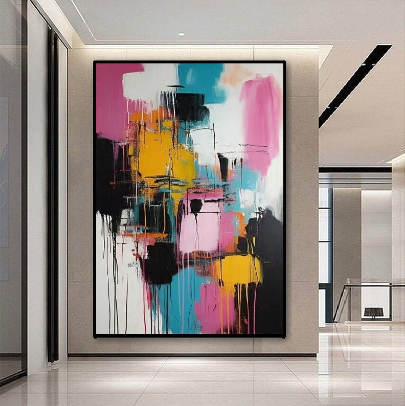 Handcrafted Abstract Painting Fine WallArt For Homedecor MA1009