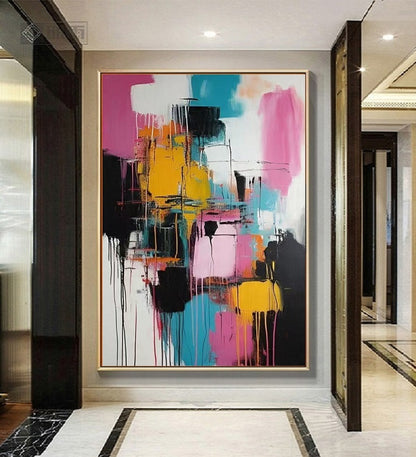 Handcrafted Abstract Painting Fine WallArt For Homedecor MA1009