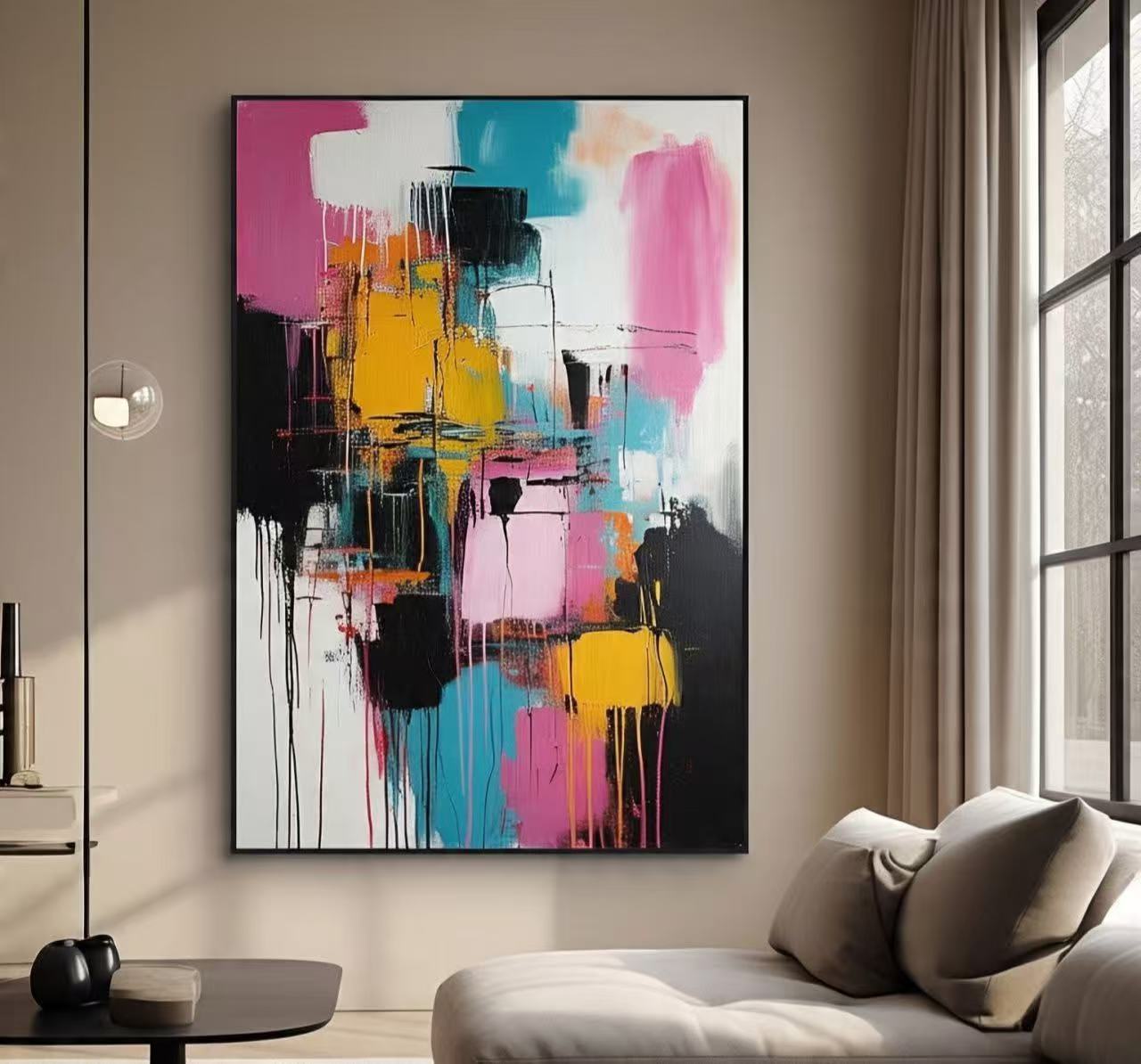 Handcrafted Abstract Painting Fine WallArt For Homedecor MA1009