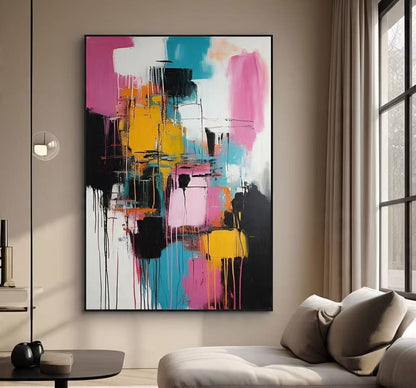 Handcrafted Abstract Painting Fine WallArt For Homedecor MA1009