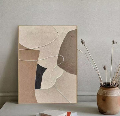 Handcrafted Abstract Painting Minimalist Wall Art For Homedecor MA1010