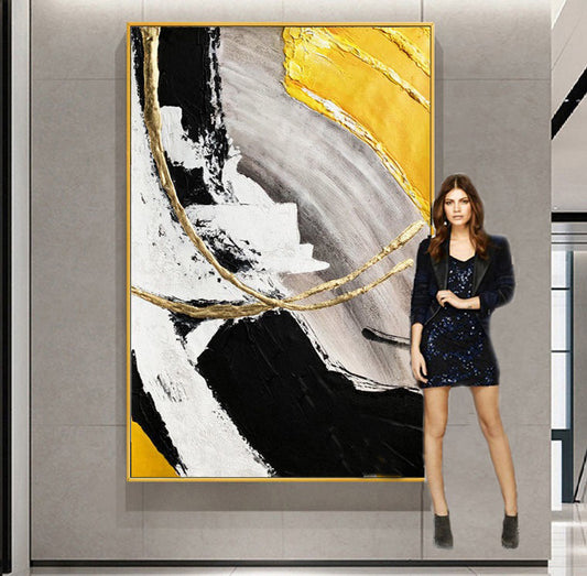 Handcrafted Abstract Painting Fine Art For Homedecor MA1011D
