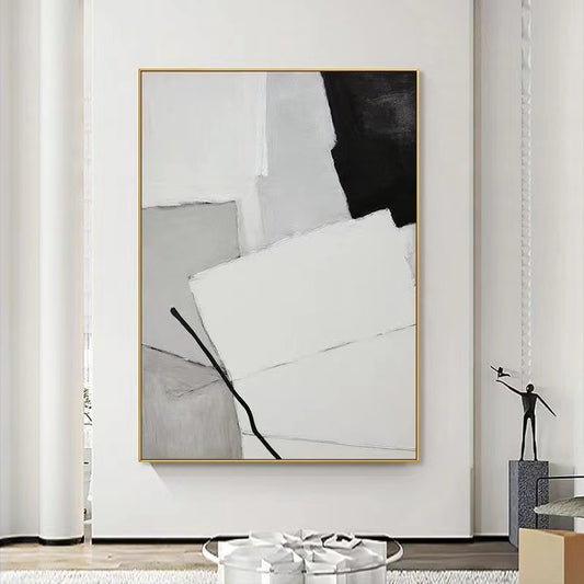 Handcrafted Abstract Painting Minimalist Wall Art For Homedecor MA1013