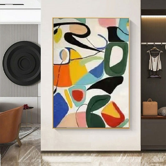 Handcrafted Abstract Painting Fine Art For Homedecor MA1014