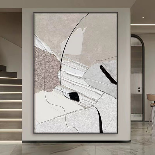 Handcrafted Abstract Painting Minimalist Wall Art For Homedecor MA1015