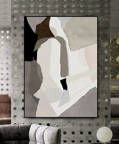 Handcrafted Abstract Painting Minimalist Wall Art For Homedecor MA1016B