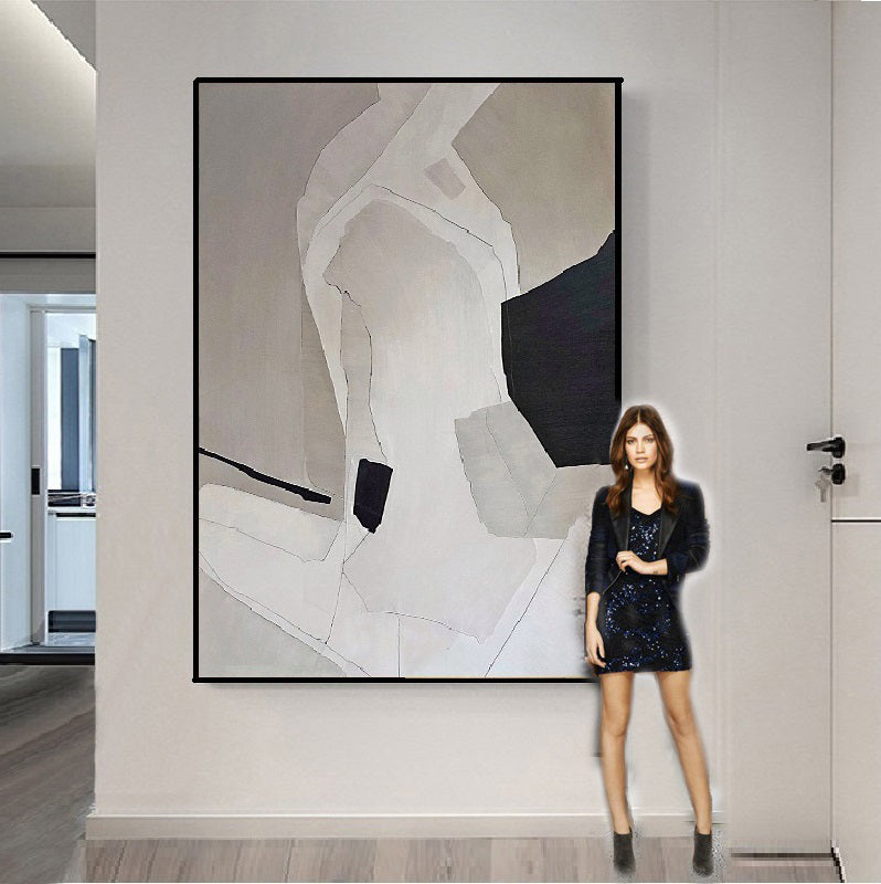 Handcrafted Abstract Painting Minimalist wall Art For Home Decor