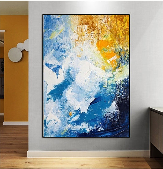 Handcrafted Abstract Painting Fine Art For Homedecor MA1017B