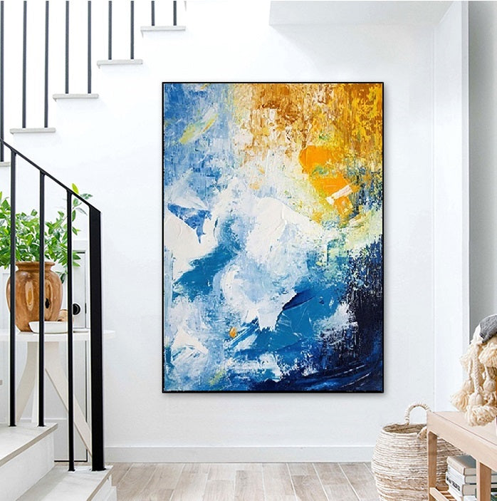 Handcrafted  Oil Paintings Acrylic paintings On Canvas Abstract paintings Wall Art MA1017B