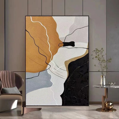 Handcrafted Abstract Painting Minimalist wall Art For Home Decor