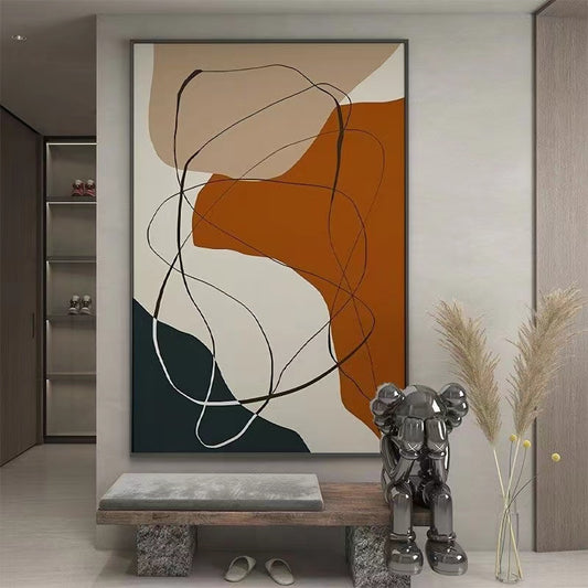 Handcrafted Abstract Painting Minimalist Wall Art For Homedecor MA1024