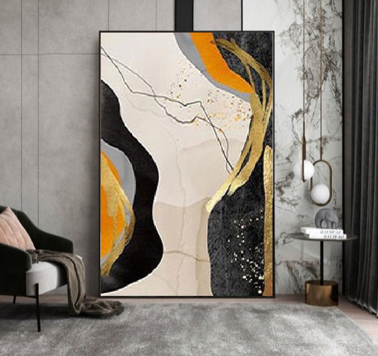 Handcrafted Abstract Painting Minimalist Wall Art For Homedecor MA1027B