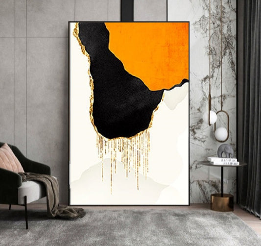 Handcrafted Abstract Painting Minimalist Wall Art For Homedecor MA1028B