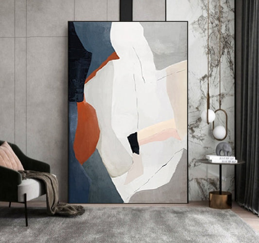 Handcrafted Abstract Painting Minimalist Wall Art For Homedecor MA1029B