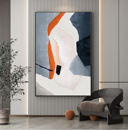 Handcrafted Abstract Painting Minimalist Wall Art For Homedecor MA1029C