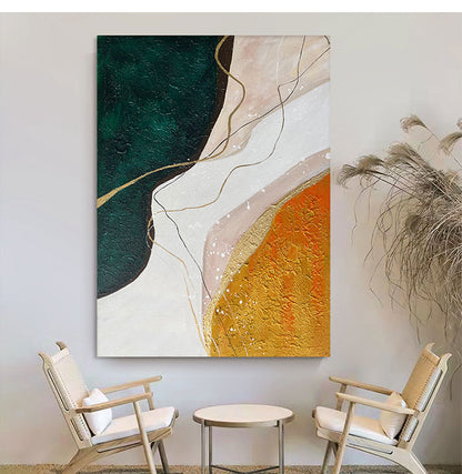 Handcrafted Abstract Painting Minimalist Wall Art For Homedecor MA1030