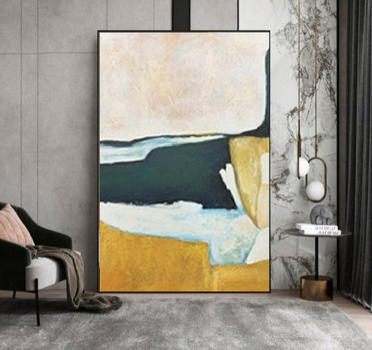 Handcrafted Abstract Painting Minimalist Wall Art For Homedecor MA1031B