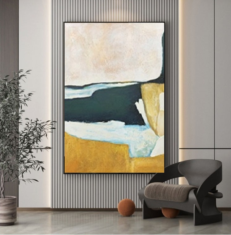 Handcrafted Abstract Painting Minimalist Wall Art For Homedecor MA1031B