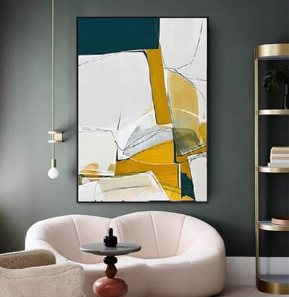 Handcrafted Abstract Painting Minimalist Wall Art For Homedecor MA1031C