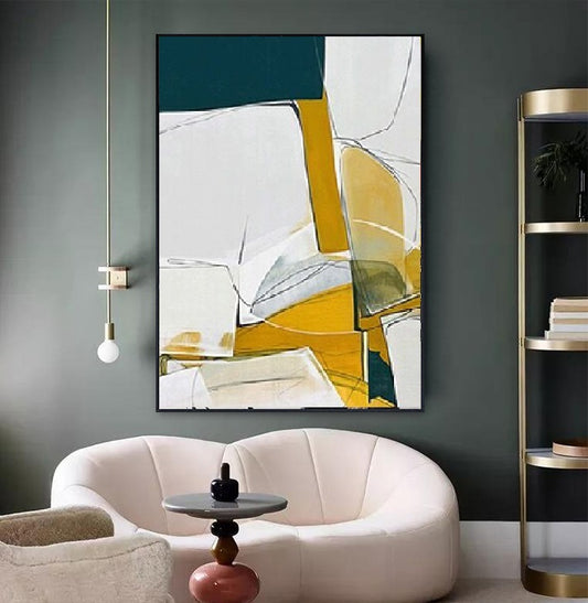 Handcrafted Abstract Painting Minimalist Wall Art For Homedecor MA1031C