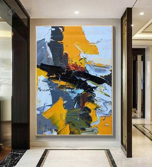 Handcrafted Abstract Painting Fine Art For Homedecor MA1033
