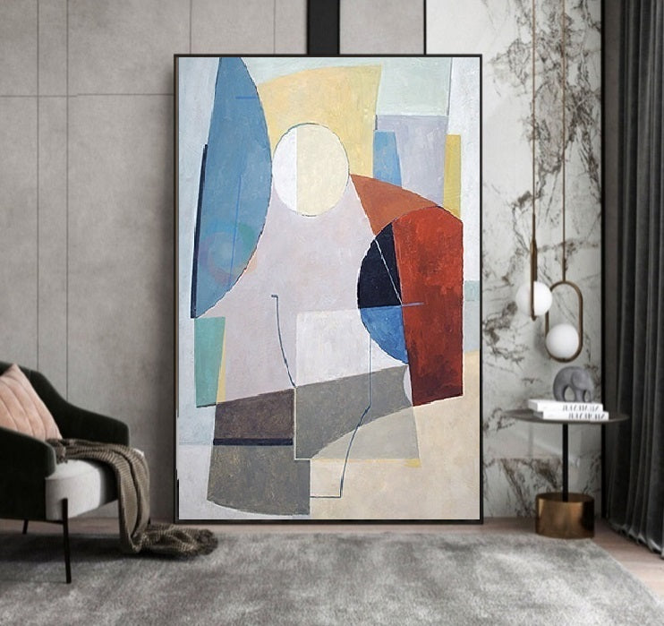 Handcrafted Abstract Painting Minimalist Wall Art For Homedecor MA1035