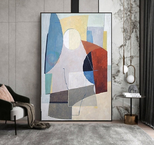 Handcrafted Abstract Painting Minimalist Wall Art For Homedecor MA1035