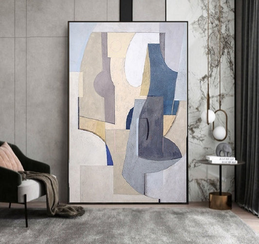 Handcrafted Abstract Painting Minimalist Wall Art For Homedecor MA1036