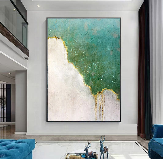 Handcrafted Abstract Painting Minimalist wall Art For Home Decor