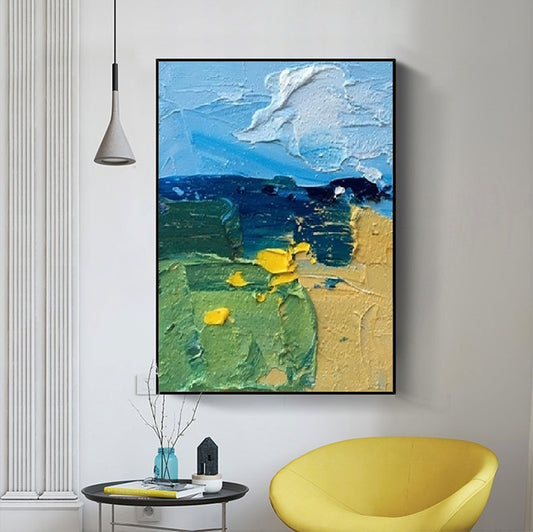 Handcrafted Abstract Painting Fine Art For Homedecor MA1039