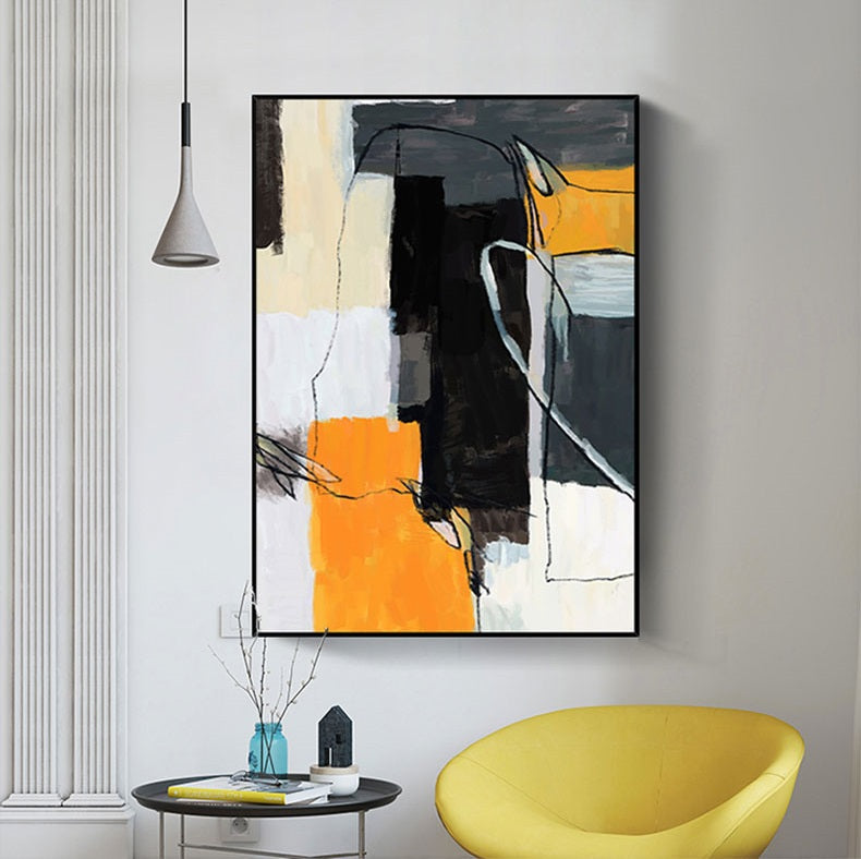 Handcrafted  Oil Paintings Acrylic paintings On Canvas Abstract paintings Wall Art MA1041